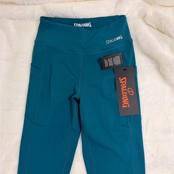 Spalding Teal Activewear Leggings - Picture 2 of 6